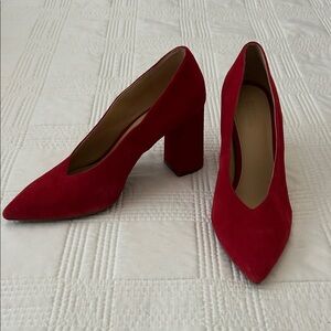 Michael Kors Red Suede Heels